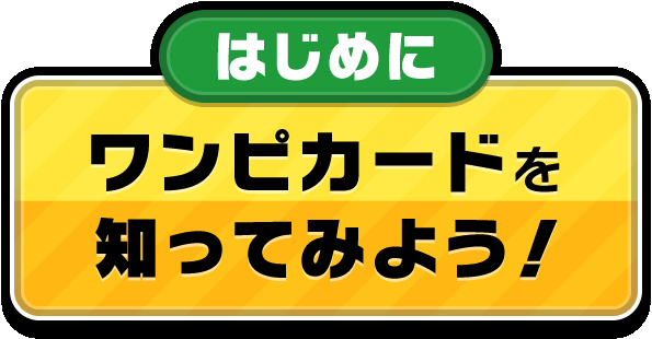 はじめにワンピカードを知ってみよう!