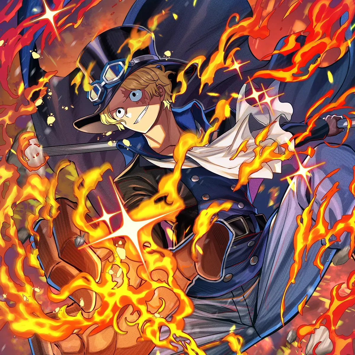 スタートデッキ 赤黒 サボ【ST-35】 | ONE PIECEカードゲーム公式