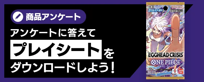 アンケートに答えてプレイシートをダウンロードしよう！